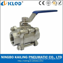 Hand Pull 1000 Wog Stainless Steel 3PC Ball Valve